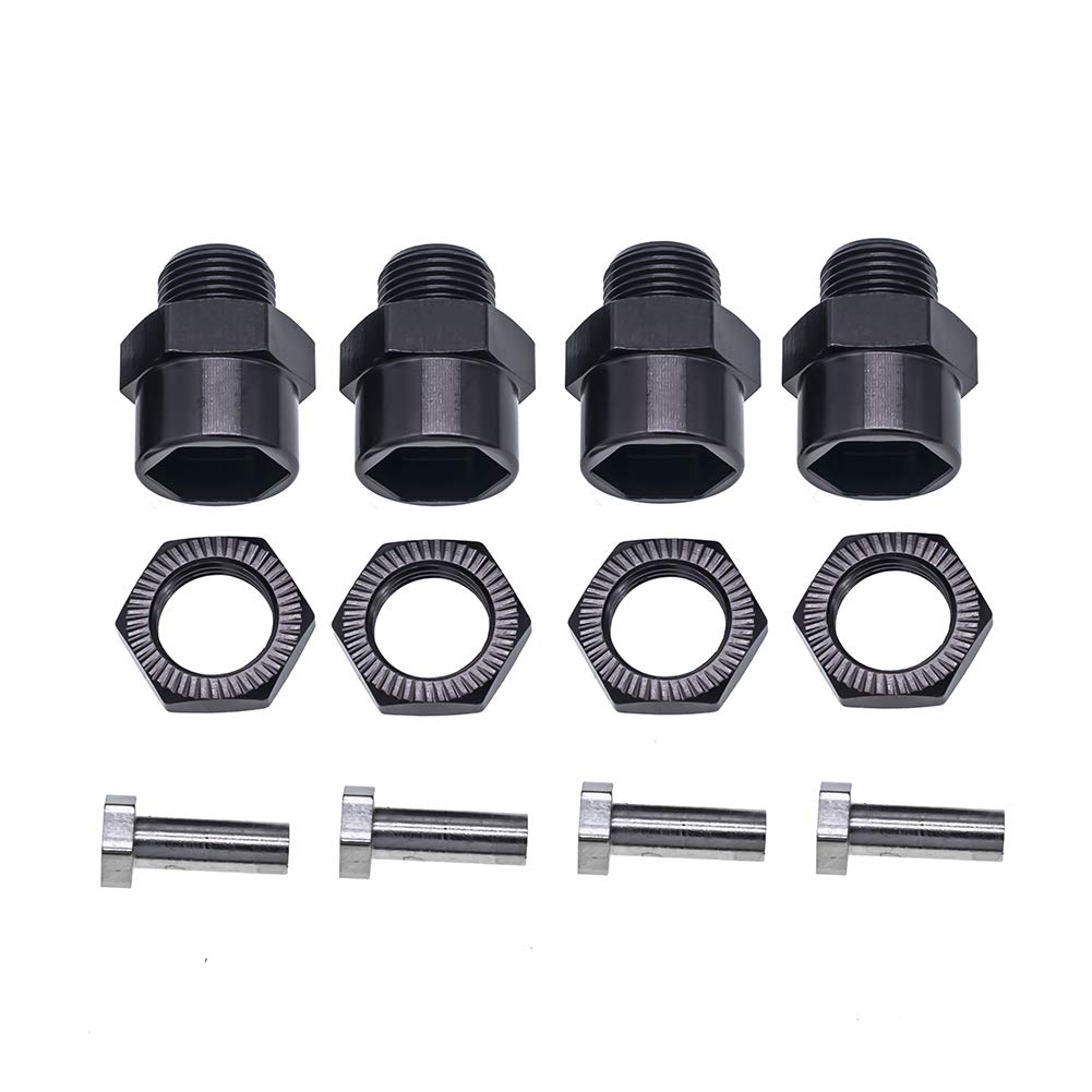 12mm to 17mm Wheel Hex Hub Adapter for 1/10 RC Cars – CNC Aluminum Conversion Set
