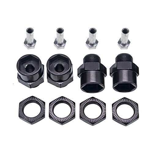 12mm to 17mm Wheel Hex Hub Adapter for 1/10 RC Cars – CNC Aluminum Conversion Set