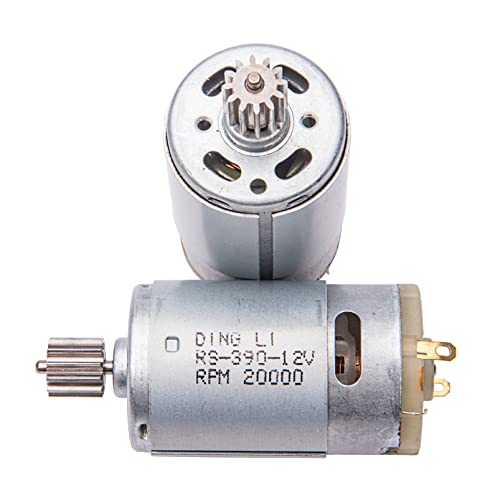 12V RS390 20000 RPM Electric Motor for Kids Ride-On Cars – Replacement with 12-Tooth Gear