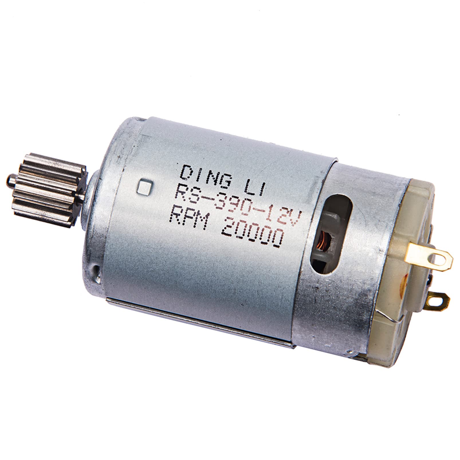 12V RS390 20000 RPM Electric Motor for Kids Ride-On Cars – Replacement with 12-Tooth Gear