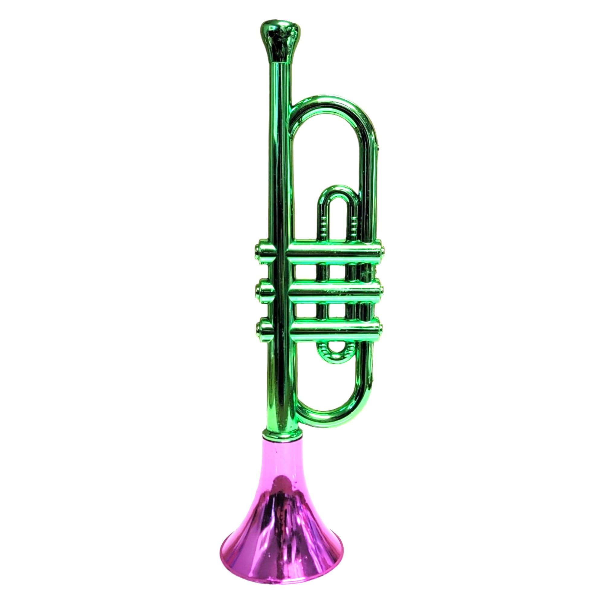 13-Inch Metallic Plastic Party Trumpet Noisemaker – Random Color – Zugar Land