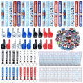 130-Piece Hockey Party Favors Set – Keychains, Slap Bracelets, Stickers & Foam Fingers by PTECDROTS
