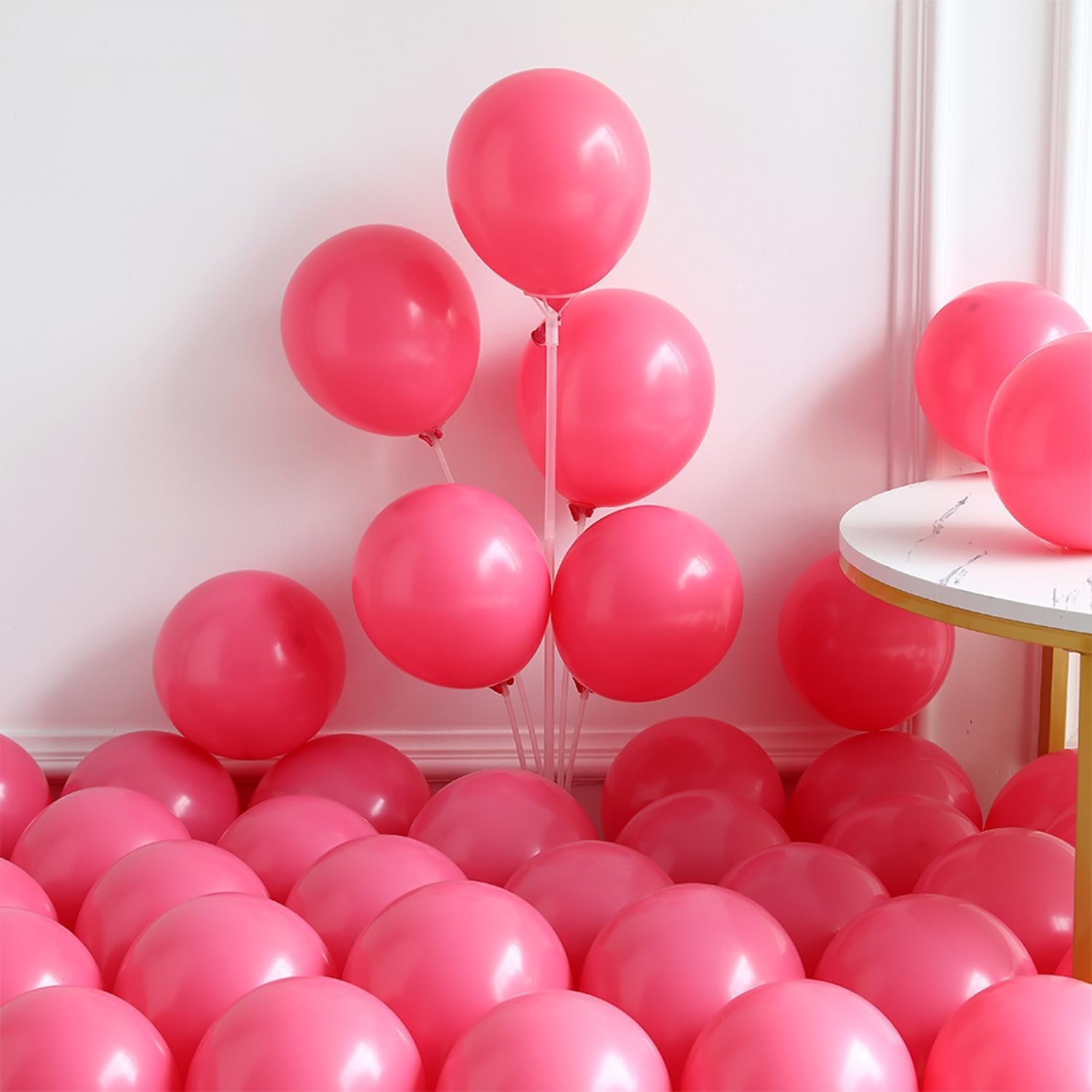 133-Piece Hot Pink Leopard Print Balloon Arch Kit for Wild One Jungle Birthday Parties