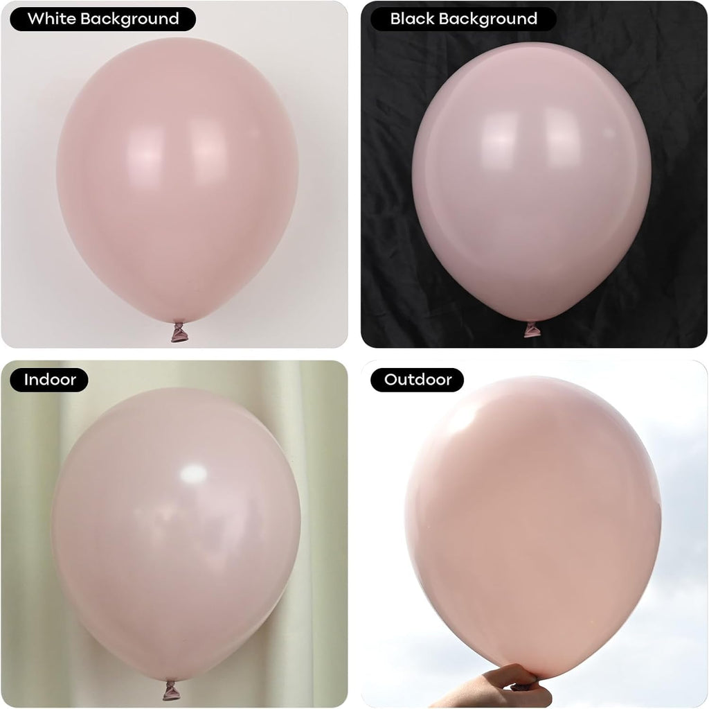 134-Piece Coquette Balloon Arch Kit – Pastel Pink, White & Clear Balloons with Bow Accents for Birthday Parties