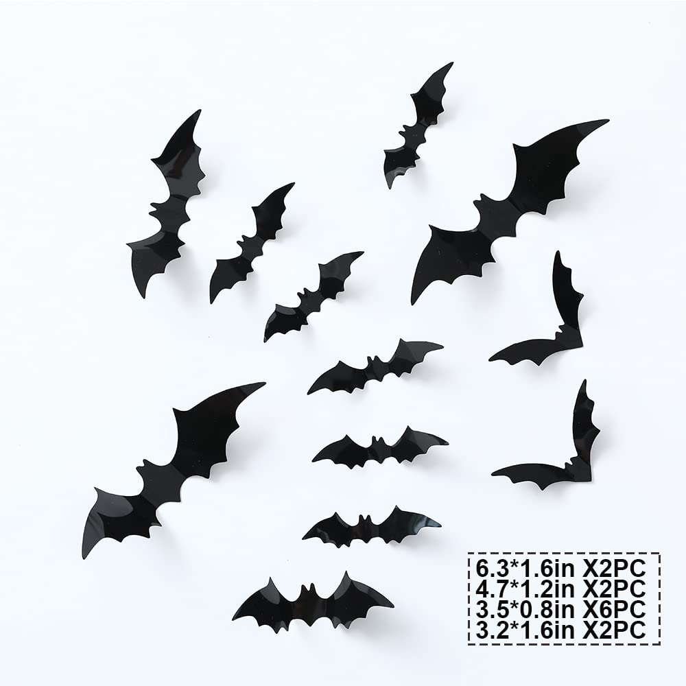 139Pcs Halloween Balloon Garland Arch Kit – Black Orange Mylar Spider & Bat Balloons with 3D Stickers for Indoor Outdoor Party Decor