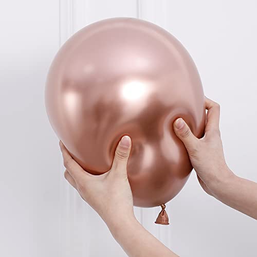 140-Piece BALONAR Burgundy Balloon Garland Kit – Metallic Chrome, Latex, 5/10/18 Inch, for Parties