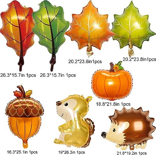 143-Piece Fall Balloons Arch Garland Kit for Thanksgiving, Autumn Baby Shower, Friendsgiving Party Decor