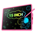 15-Inch LCD Writing Tablet for Kids - Pink, Rechargeable Doodle Board with Stylus, Educational Toy for Ages 3+