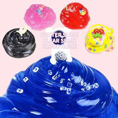 15-Pack Cloud Galaxy Butter Slime Kit – Non-Sticky, Soft Sludge Toy for Kids, Birthday & Party Favors
