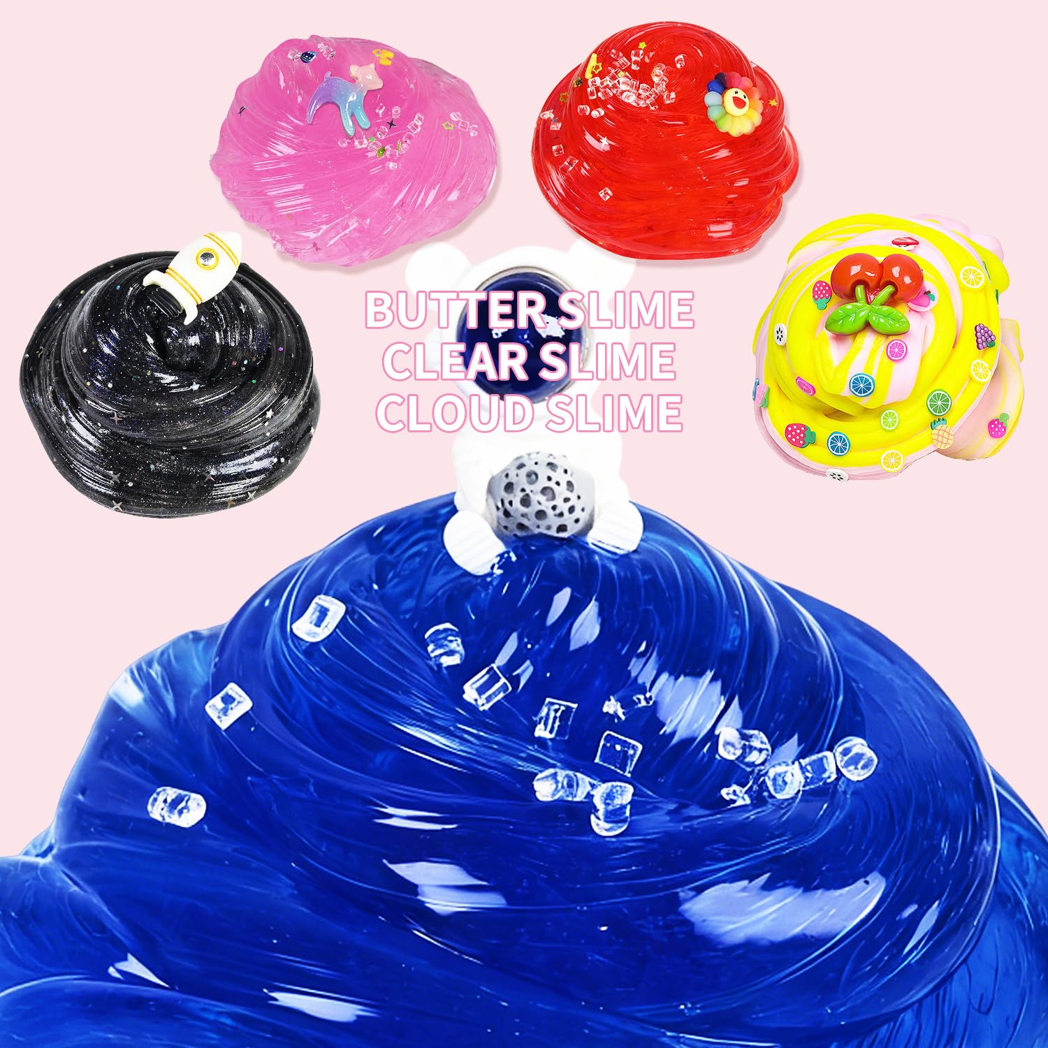 15-Pack Cloud Galaxy Butter Slime Kit – Non-Sticky, Soft Sludge Toy for Kids, Birthday & Party Favors