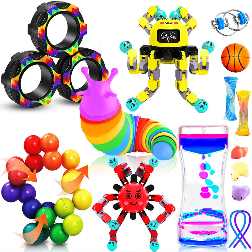 15-Pack Fidget Toys Bulk for Kids & Adults – Sensory Autism ADHD Classroom Treasure Box Gifts