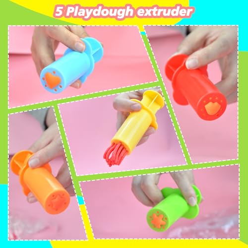 15-Piece Kids Dough Tool Set – Cutters, Roller, Rolling Pins, Safety Scissors & More by Wxqfumy