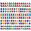 150-Piece Mini 3D Printed Animal Figures Set – Ducks, Frogs, Turtles, Yaks, Lizards for Fairy Garden Decor