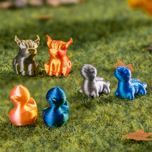 150-Piece Mini 3D Printed Animal Figures Set – Ducks, Frogs, Turtles, Yaks, Lizards for Fairy Garden Decor