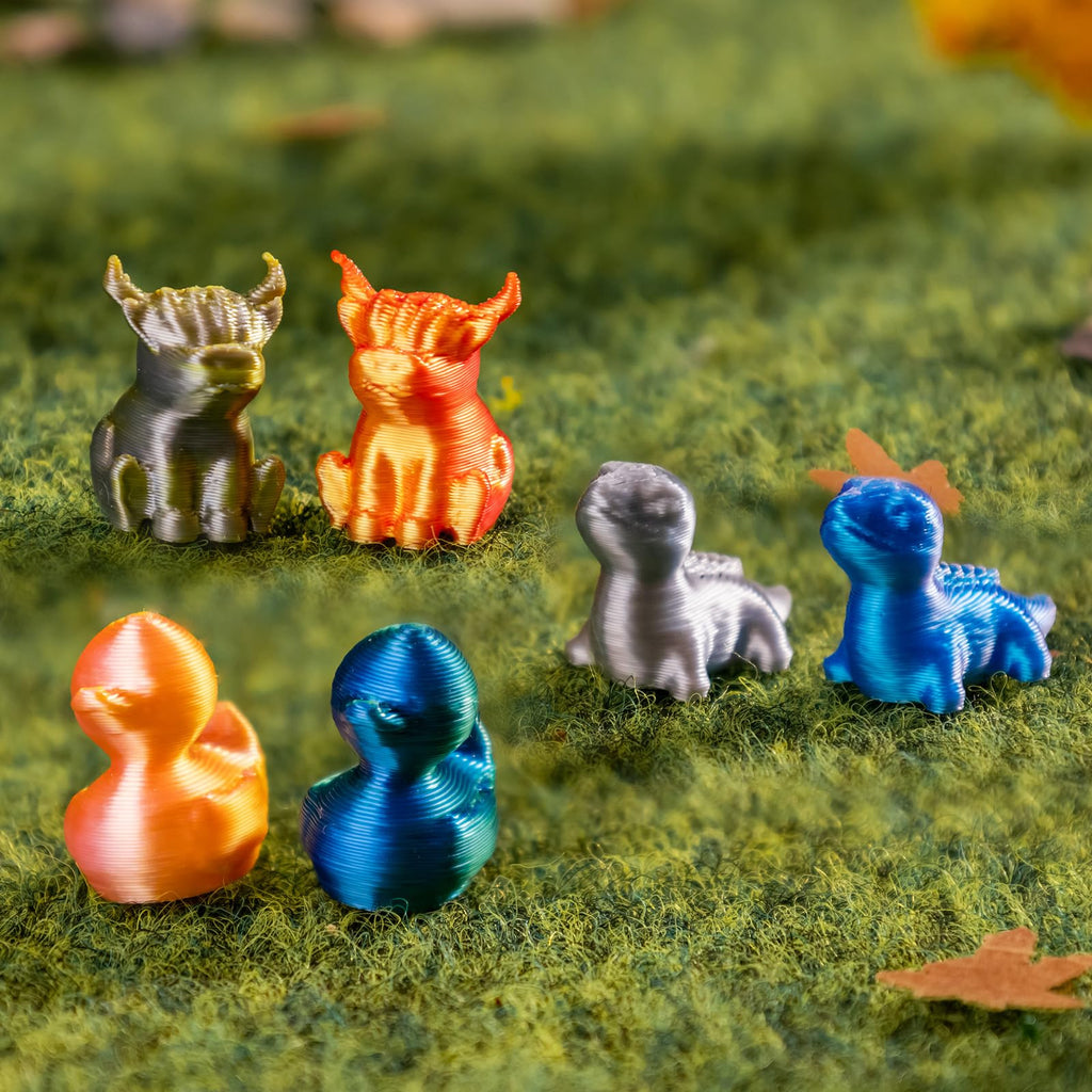 150-Piece Mini 3D Printed Animal Figures Set – Ducks, Frogs, Turtles, Yaks, Lizards for Fairy Garden Decor