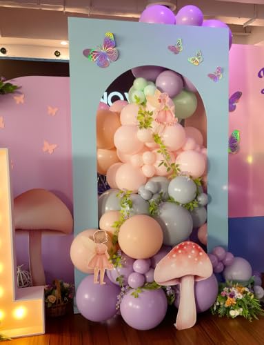159Pcs Pastel Balloon Arch Kit – Fairy Birthday, Baby Shower & Garden Party Decor with 7 Colors, 5-18 inch Balloons, DIY Garland Supplies