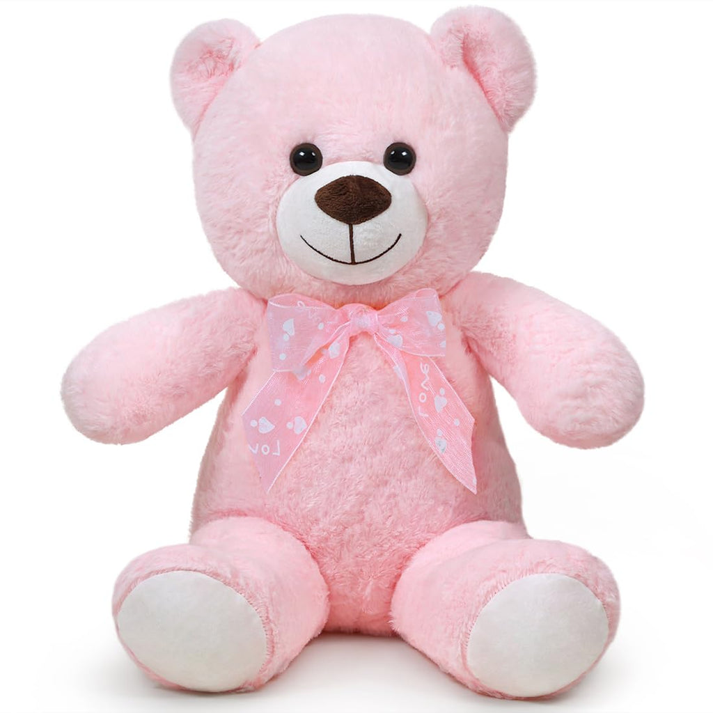 16 Inch Pink Plush Teddy Bear – Ultra-Soft Stuffed Animal Toy for Gifts & Cuddles