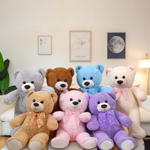 16 Inch Pink Plush Teddy Bear – Ultra-Soft Stuffed Animal Toy for Gifts & Cuddles