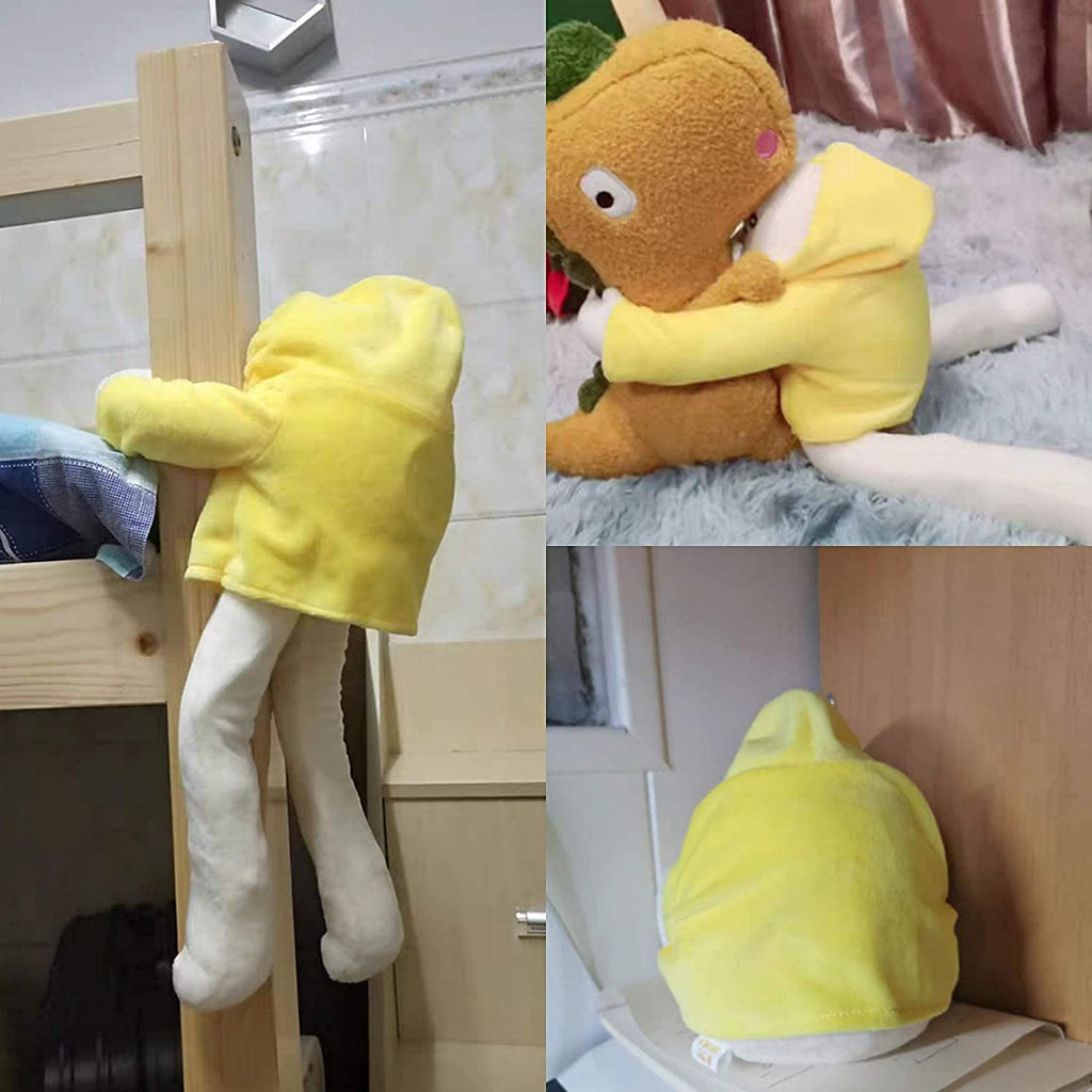 16-Inch Plush Banana Man Toy with Poseable Limbs and Magnetic Hands – Funny Decompression Stuffed Doll by Sunfedmiss (Green)