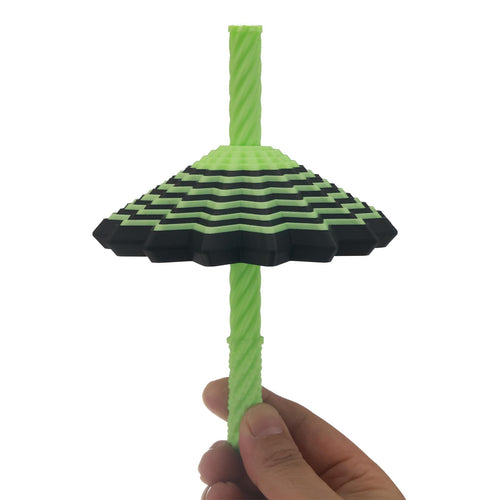 16-Layer Glow-in-the-Dark Spinning Fidget Toy for Adults – Black & Green Kinetic Desk Stress Relief