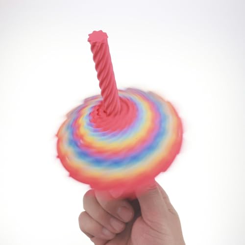 16-Layer Rainbow Spinning Fidget Toy for Adults – Kinetic Desk Toy with Spiral Center for Focus & Relaxation
