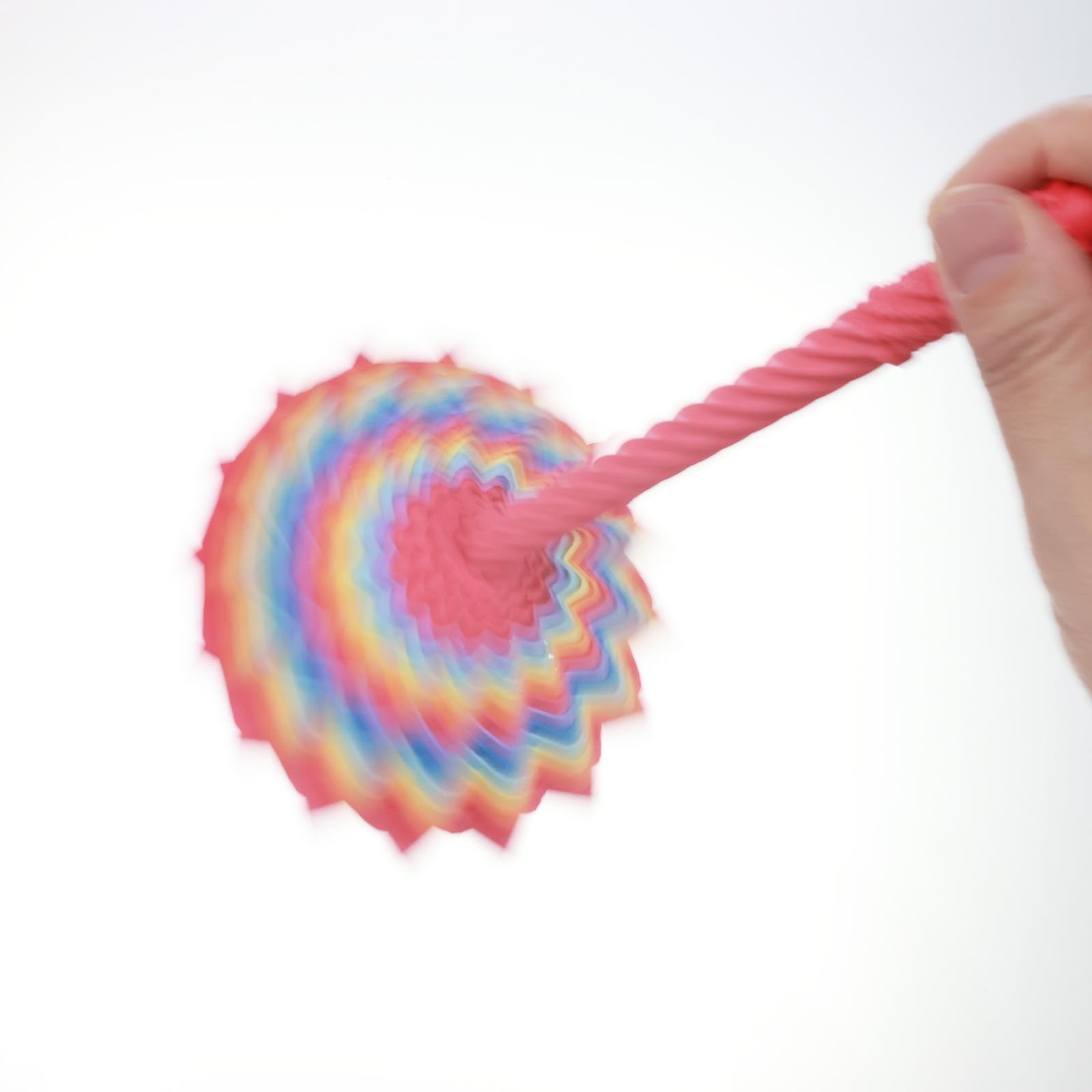 16-Layer Rainbow Spinning Fidget Toy for Adults – Kinetic Desk Toy with Spiral Center for Focus & Relaxation