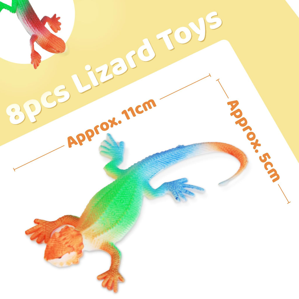 16 Pack Color Changing Lizard Bath Toys – Thermochromic Water Toys for Kids Age 3+