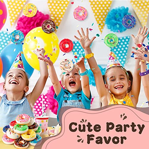 16-Pack Rainbow Donut Stress Balls – Soft PU Foam Squeeze Toys for Stress Relief, Party Favors & Pretend Play