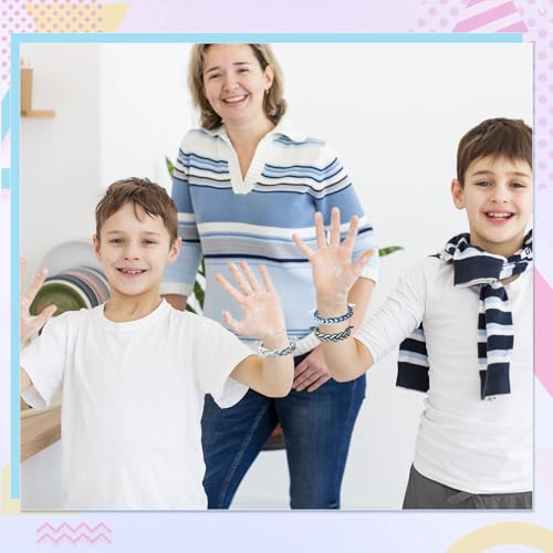 16-Piece Handmade Friendship Bracelet Set – Braided Adjustable Party Favors with Cards