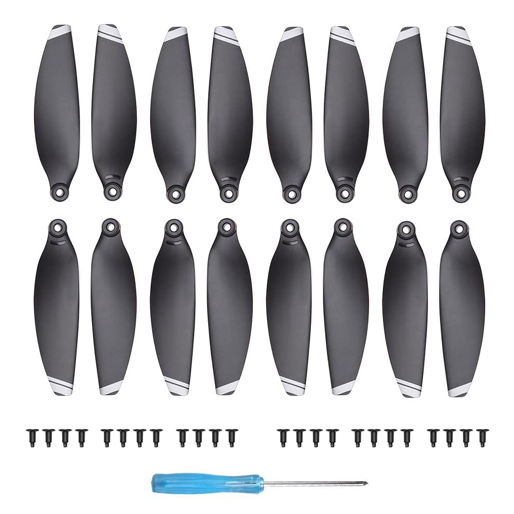 16 Replacement Propellers for DJI Mavic Mini - Low-Noise Quick-Release Blades with Screws & Screwdriver