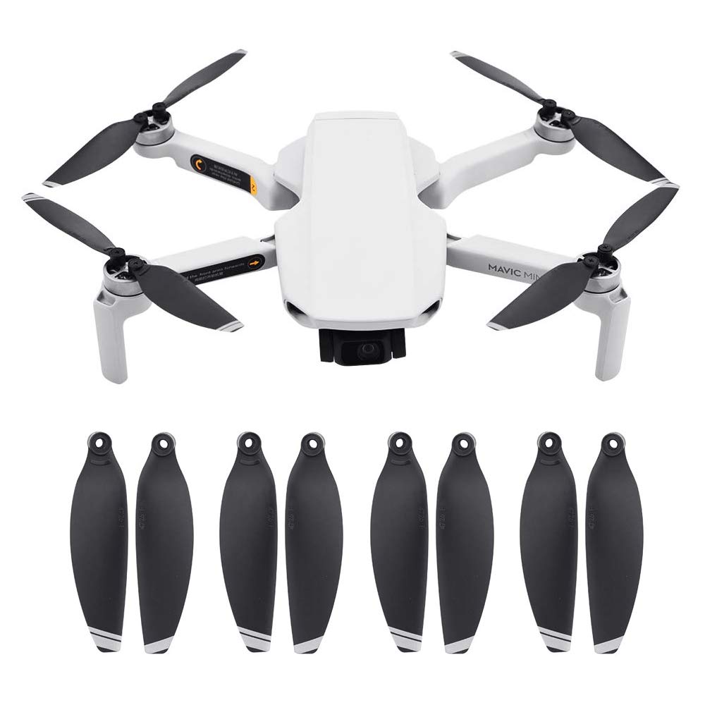 16 Replacement Propellers for DJI Mavic Mini - Low-Noise Quick-Release Blades with Screws & Screwdriver
