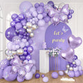 171-Piece Purple Butterfly Balloon Arch Kit with Foil Balloons and Garland Decorations for Birthday, Baby Shower, and Mother's Day Parties