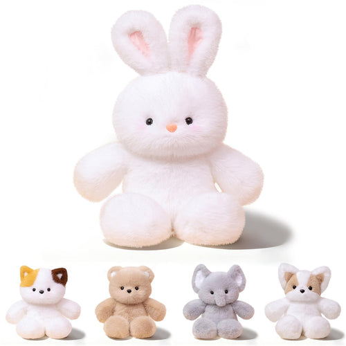 17.7 Inch White Rabbit Plush – Soft Cuddly Bunny Stuffed Animal by FPYWO