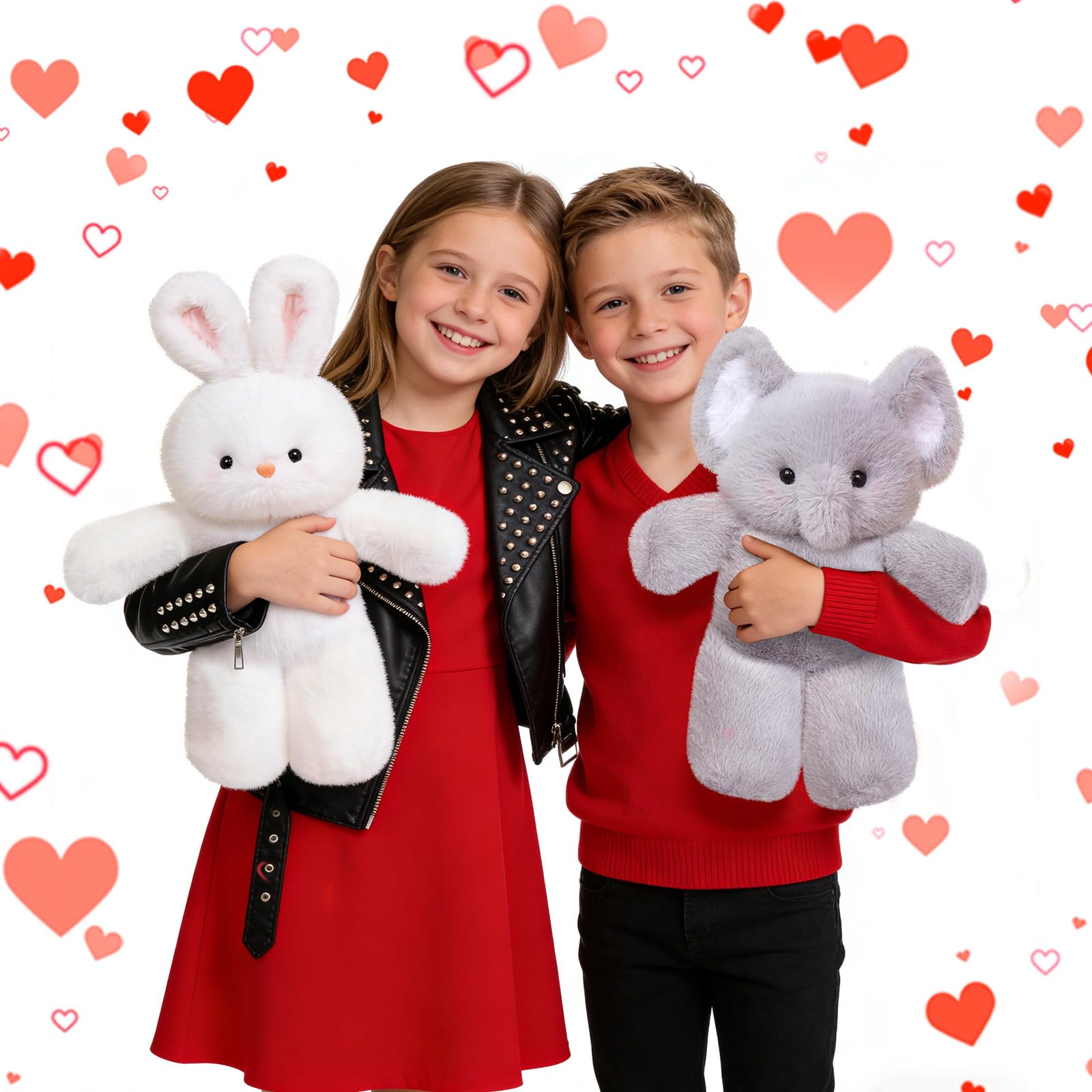 17.7 Inch White Rabbit Plush – Soft Cuddly Bunny Stuffed Animal by FPYWO