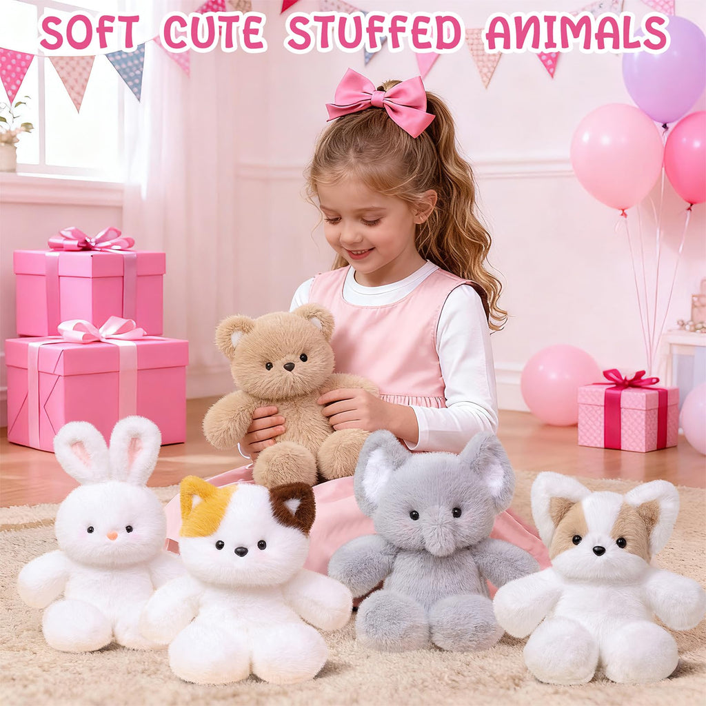 17.7 Inch White Rabbit Plush – Soft Cuddly Bunny Stuffed Animal by FPYWO