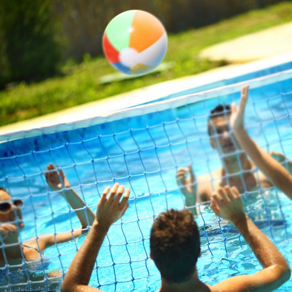 18-Pack Inflatable Beach Balls – 8-Inch Rainbow PVC Pool Toys for Summer Fun, Party Favors & Outdoor Games