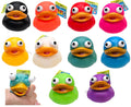 2-Inch Ducky Eye Poppers (10 Pack) – Rubber Squeeze Toys for Carnival Prizes, Party Favors, Bath Time & Jeep Ducking