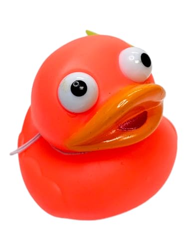 2-Inch Ducky Eye Poppers (10 Pack) – Rubber Squeeze Toys for Carnival Prizes, Party Favors, Bath Time & Jeep Ducking