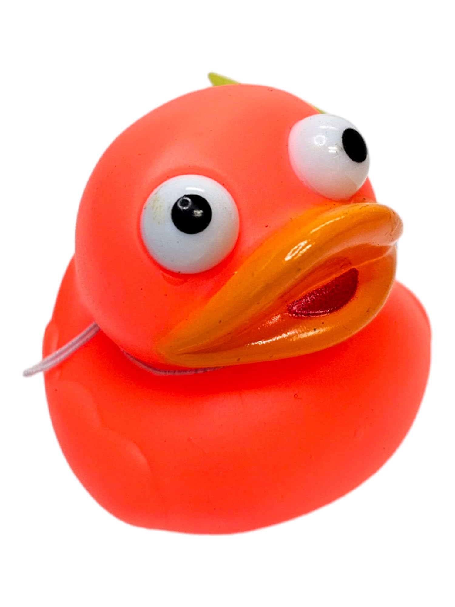 2-Inch Ducky Eye Poppers (10 Pack) – Rubber Squeeze Toys for Carnival Prizes, Party Favors, Bath Time & Jeep Ducking