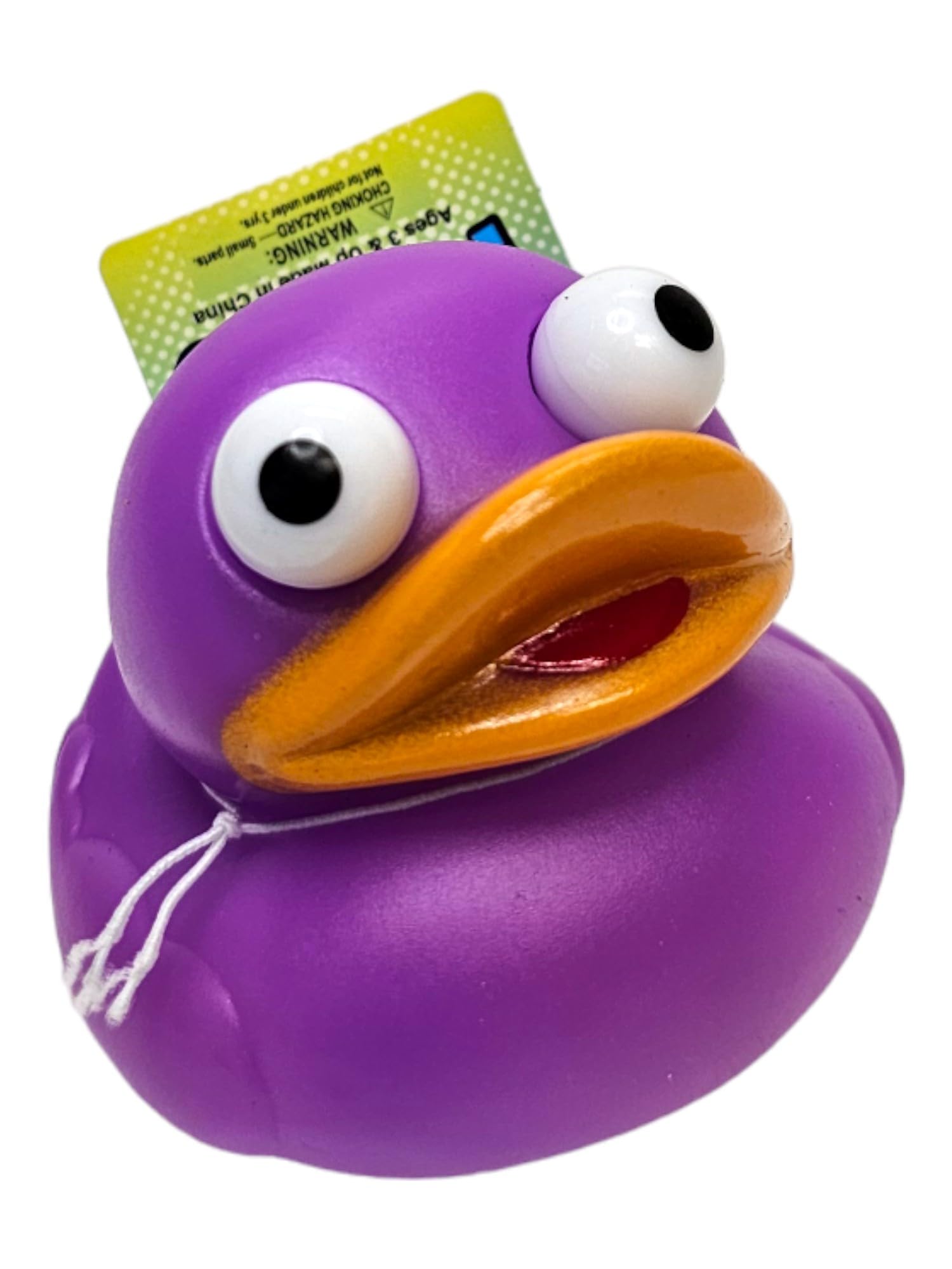 2-Inch Ducky Eye Poppers (10 Pack) – Rubber Squeeze Toys for Carnival Prizes, Party Favors, Bath Time & Jeep Ducking