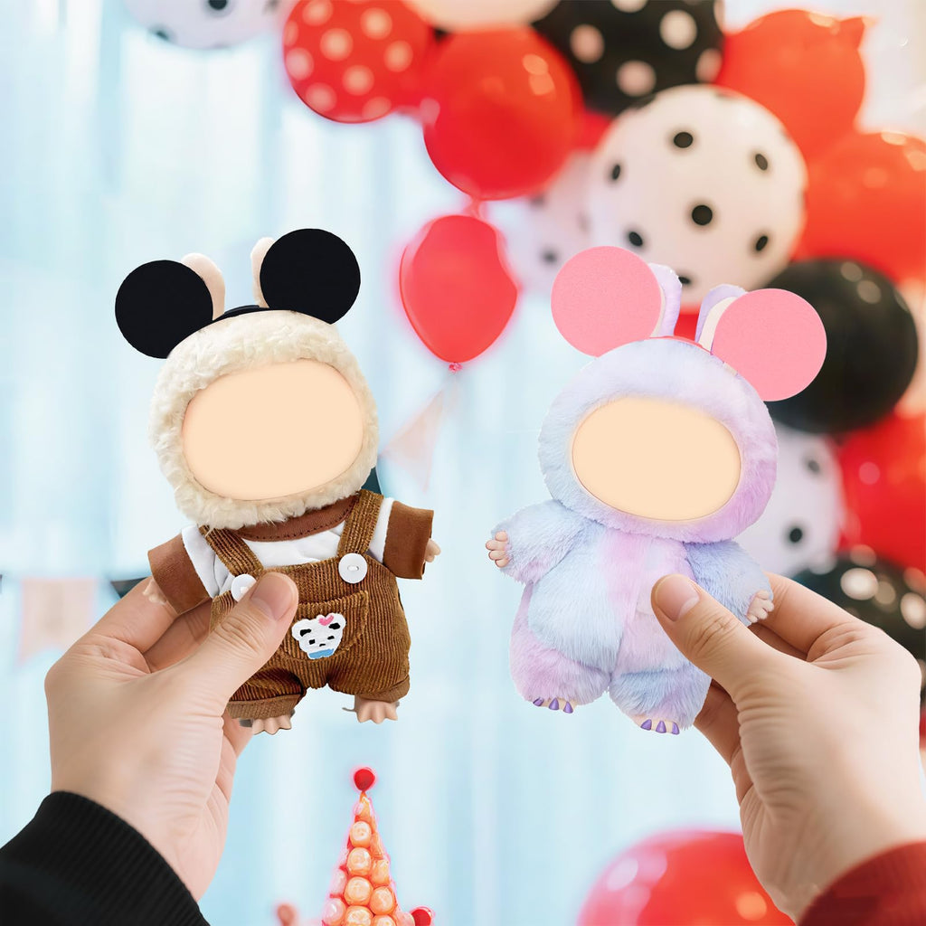 2 Pack 3D Printed Mouse Ears for Dolls - Cute Plush Accessory for Cosplay, Parties, Gift