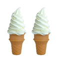 2 Pack Artificial Ice Cream Decor – Lifelike Fake Ice Cream Food Model for Photography, Party, and Home Display