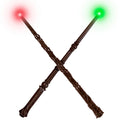 2-Pack Light Up Wizard Wands with Sounds & 4 Colors – Hive & Vine Set for Kids