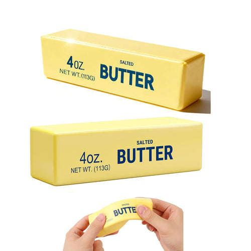 2-Pack Slow Rising Butter Stick Squishies - Sensory Fidget Toy for Stress Relief & Desk Decor