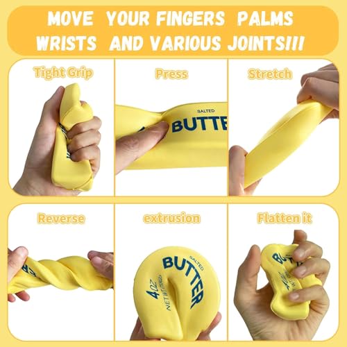 2-Pack Slow Rising Butter Stick Squishies - Sensory Fidget Toy for Stress Relief & Desk Decor
