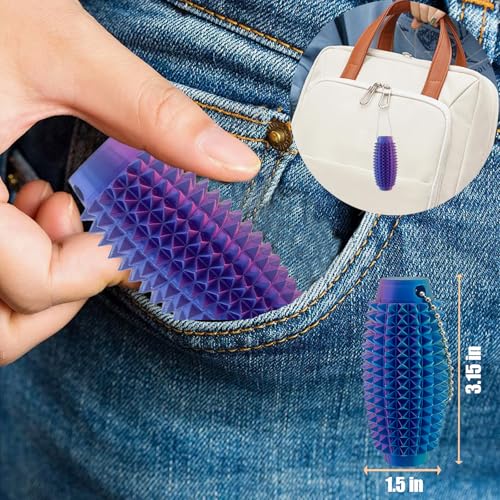 2-Pack Spiky Stim Keychain – 3D Printed Fidget Toy for Anxiety Relief & Sensory Play (Upgrade Little Ouchies)