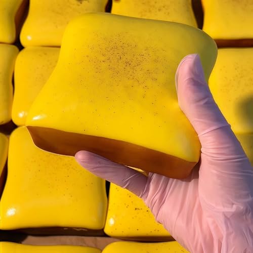 2 Pack Sticky Bread Slow Rising Squishy | 4.3in Toast Squeeze Toy for Adults | Stress Relief & Focus | Milk