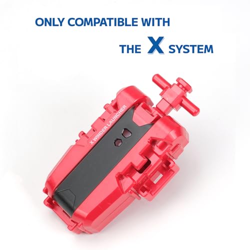 2-Pack X String Launcher Set for Right Spinning Tops (Red + Blue) – Compatible with X Beys Only