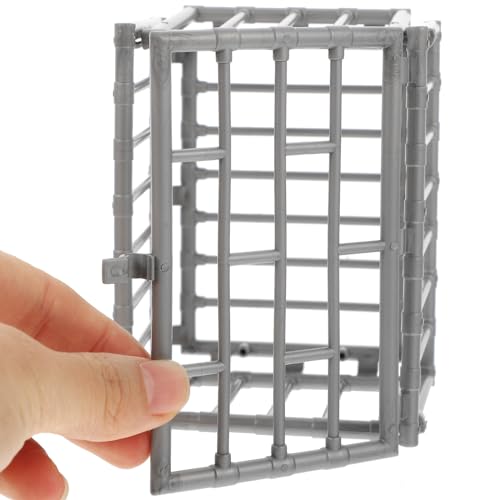 2-Piece Mini Plastic Cage Set for Displaying Stuffed Animals or Organizing Small Items - jojofuny