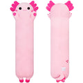 20-Inch Pink Axolotl Plush Toy - Chubbyjoy Long Body Pillow, Soft & Safe Stuffed Animal